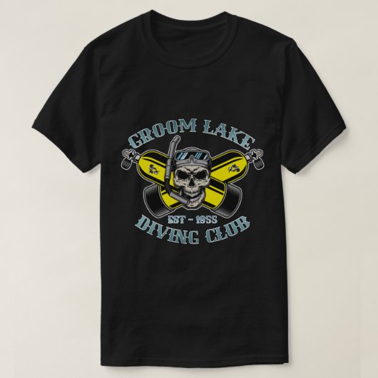 Groom Lake Diving Club Area 51 T-shirt (Design voorkant)