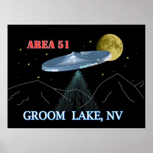 Groom Lake NV Poster (Voorkant)
