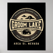 Groom Lake Summer Wilderness Camp - Grappig gebied Poster (Voorkant)