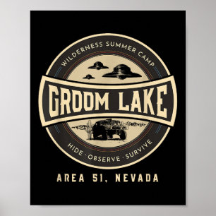 Groom Lake Summer Wilderness Camp - Grappig gebied Poster