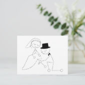 Groom met geul briefkaart (Staand voorkant)