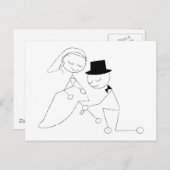 Groom met geul briefkaart (Voorkant / Achterkant)