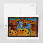 Groom met opgewonden briefkaart (Voorkant / Achterkant)