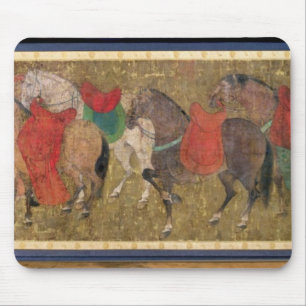 Groom met paarden muismat
