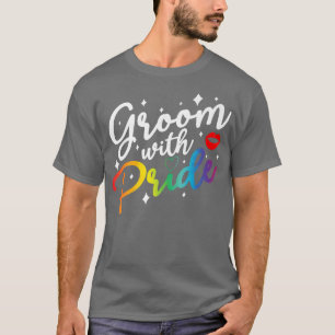 Groom met Pride Gay Pride LGBT Ally Bachelor Part T-shirt