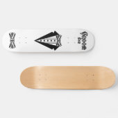 Groom met Stropdas en buis en zwart Persoonlijk Skateboard (Horizontaal)