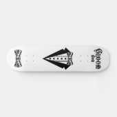 Groom met Stropdas en buis en zwart Persoonlijk Skateboard (Horizontaal)