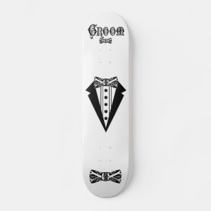 Groom met Stropdas en buis en zwart Persoonlijk Skateboard