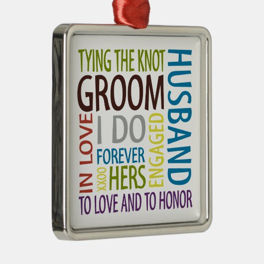 Groom Metalen Ornament (Rechts)