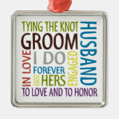Groom Metalen Ornament (Voorkant)