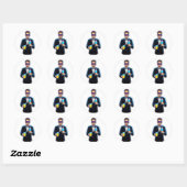 Groom Mode: Activated!" (Bachelor Party) Ronde Sticker (Vel)