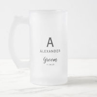 Groom Monogram Naam Bruiloft