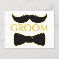 Groom Mustache en Bow Stropdas