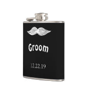 Groom Mustache Hipster Wedding Heupfles (Links)