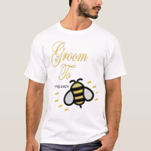 Groom om Bachelor Party te zijn personaliseert T-shirt