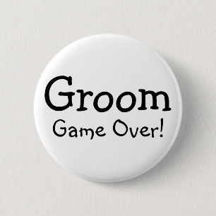 Groom over ronde button 5,7 cm