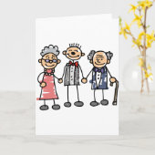 Groom Parents Grandparent Wedding Day Ceremony Kaart (Gele Bloem)