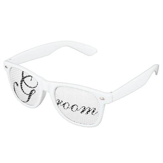 GROOM-partijschadels Retro Zonnebril (Gekanteld)