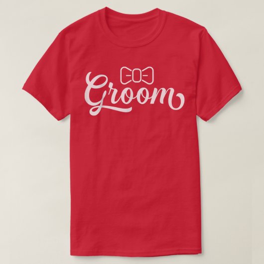 Groom Party Bachelor Wedding T-shirt (Design voorkant)