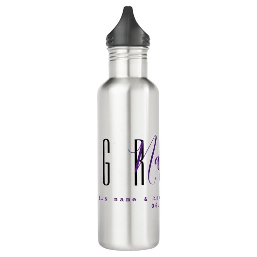 Groom Personalized Water Bottle HAMbyWG Waterfles (Links)