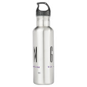 Groom Personalized Water Bottle HAMbyWG Waterfles (Achterkant)