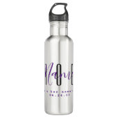 Groom Personalized Water Bottle HAMbyWG Waterfles (Voorkant)