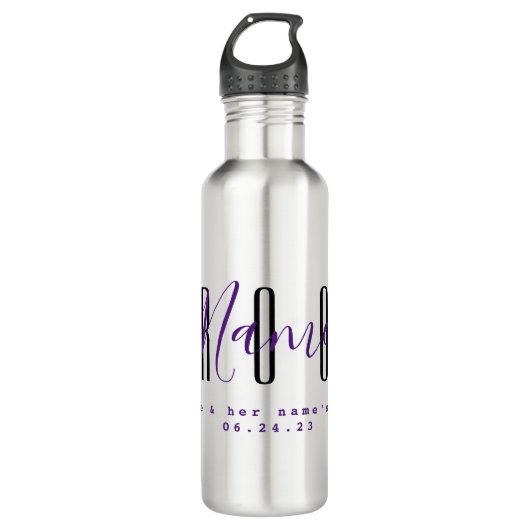 Groom Personalized Water Bottle HAMbyWG Waterfles (Voorkant)