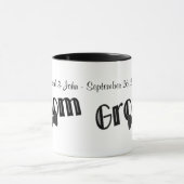 Groom Personalized Wedding Mok (Midden)