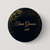 Groom persoonlijke Button voor Black and Gold Team (Voorkant)