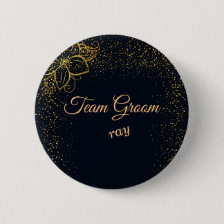 Groom persoonlijke Button voor Black and Gold Team