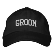 Groom Pet/Groom geborduurd Pet