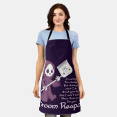 Groom reaper-tunker vierkant sticker briefkaart ma schort (Gedragen)