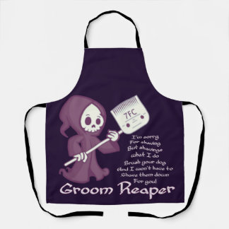 Groom reaper-tunker vierkant sticker briefkaart ma schort