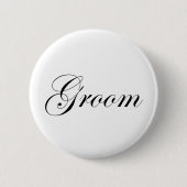 Groom Ronde Button 5,7 Cm (Voorkant)