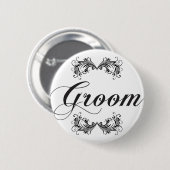 Groom Ronde Button 5,7 Cm (Voorkant /achterkant)