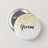 Groom Ronde Button 5,7 Cm (Voorkant /achterkant)