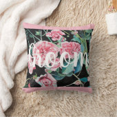 Groom roze Roos Rozen Drijvende Donderkussen Kussen (Deken)