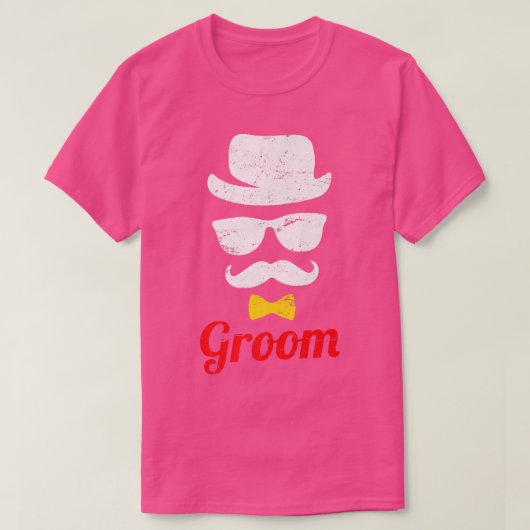 Groom saying Groom Sunglasses Beard Top Hat Suit s (Design voorkant)