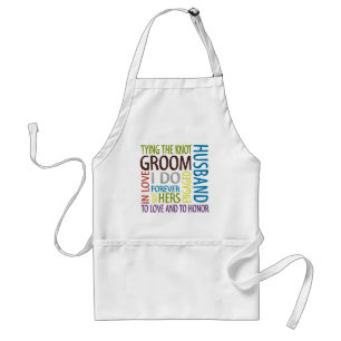 Groom Sentiments Wedding Standaard Schort