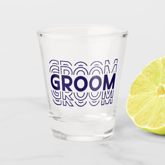 Groom shot glas (Voorkant)