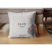 Groom Sierkussen – Aangepaste naam Mughal Flower