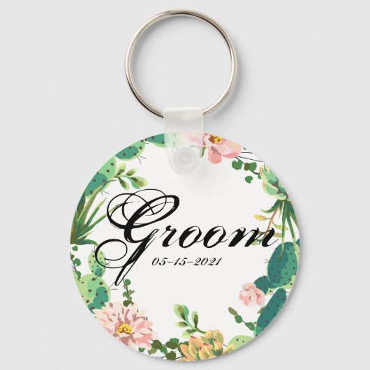 Groom Sleutelhanger Bohemian Cactus Succulenten De (Voorkant)