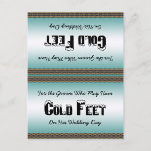 Groom Sokken Cold Feet Briefkaart