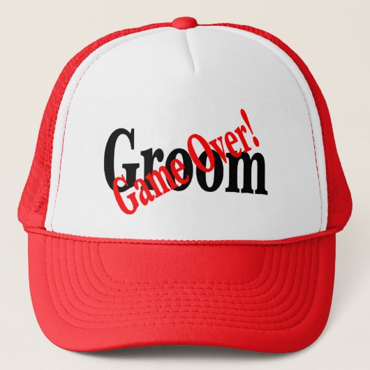 Groom (Spel over rood) Trucker Pet (Voorkant)