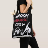 Groom Squad Bachelor Party Drink bemanning Tote Bag (Dichtbij)