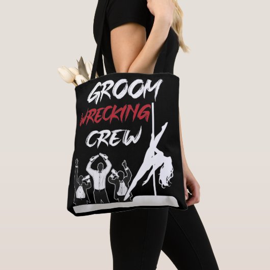 Groom Squad Bachelor Party Drink bemanning Tote Bag (Dichtbij)