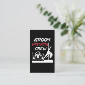 Groom Squad Bachelor Party Drink bemanning Visitekaartje (Staand voorkant)