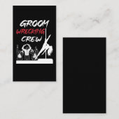 Groom Squad Bachelor Party Drink bemanning Visitekaartje (Voorkant / Achterkant)