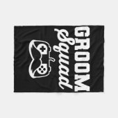 Groom Squad Bachelor Party Groomsmen Gamer Fleece Deken (Voorkant (Horizontaal))