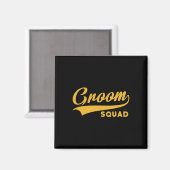 Groom Squad - Bachelor Party - Weddenschap Magneet (Voorkant / Achterkant)